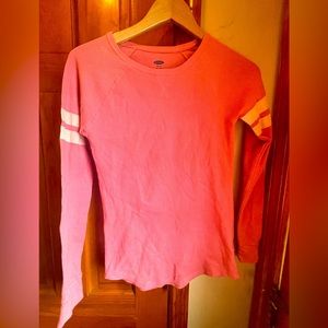 Old Navy girls size 16 henley thermal pink…never worn